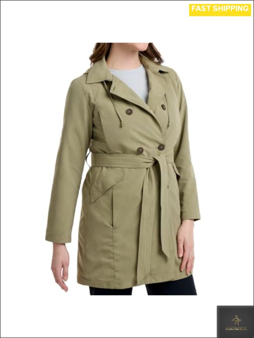 Womens Trench Coat 21 Hidden Pockets RFID Travel Utility Jacket